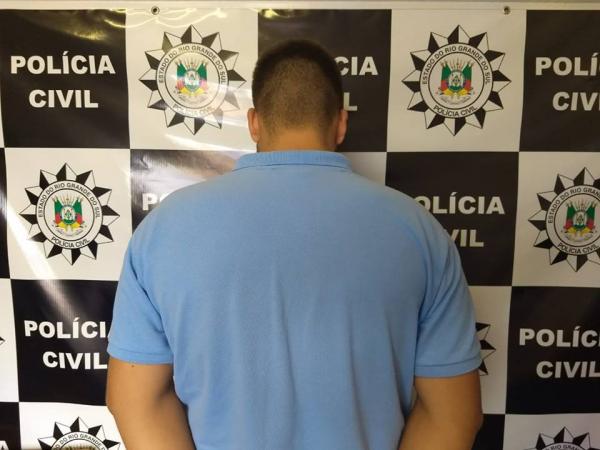 Indivíduo foi preso nesta terça-feira (Foto: Divulgação/Polícia Civil)