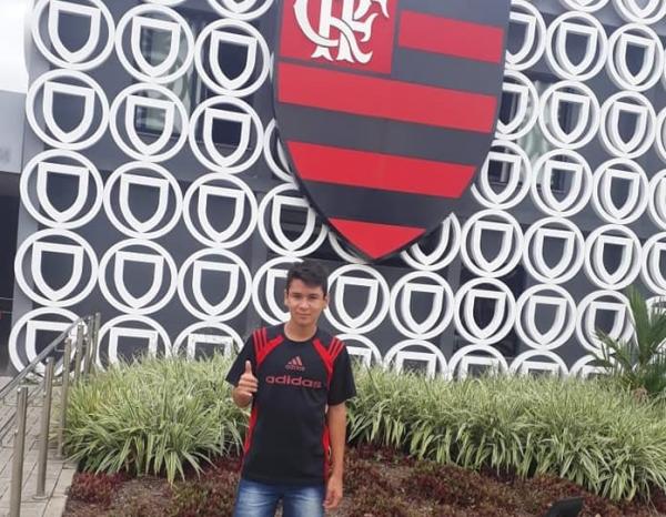 Erik Ribeiro treina no clube carioca desde o ano passado (Foto: Reprodução/Arquivo Pessoal)