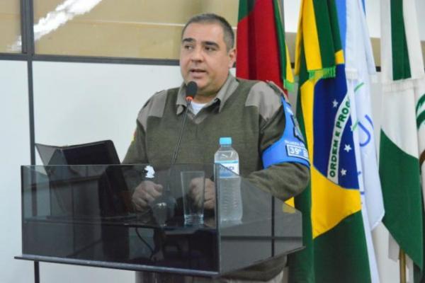 Major Serafini era o atual comandante do 39º BPM (Foto: Palmeira News)