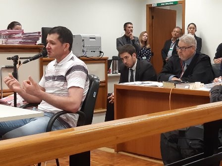 Evandro estava preso em Três Passos desde maio de 2014 (Foto: Márcio Daudt/TJ-RS)