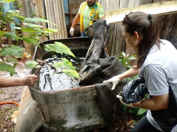 Ministério da Saúde alerta para a importância de combater a proliferação do Aedes Aegypti (Foto: Divulgação/ASCOM Tenente Portela)