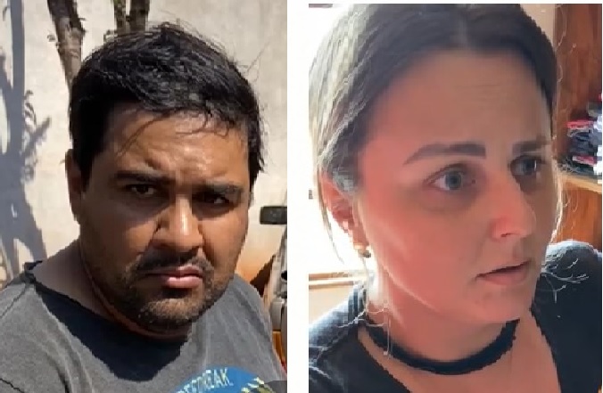 Casal é apontado como mentor dos assaltos a bancos em Miraguaí, em fevereiro de 2017 (Fotos: Divulgação)