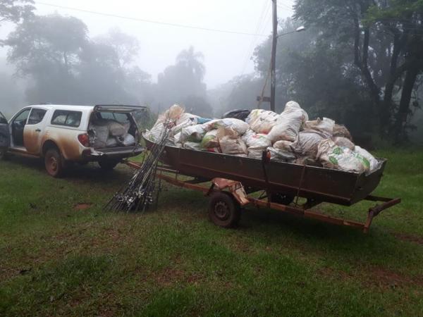 Materiais foram incinerados no último dia 19 de março (Foto: Divulgação/Parque Estadual do Turvo)