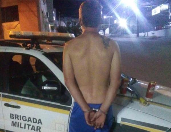 Condutor apresentava visíveis sinais de embriaguez durante a abordagem (Foto: Divulgação/Brigada Militar)