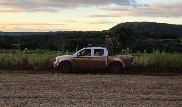 Buscas aos assaltantes iniciaram na quarta-feira (24) logo após o ataque a agência bancária (Foto: Divulgação/Brigada Militar)