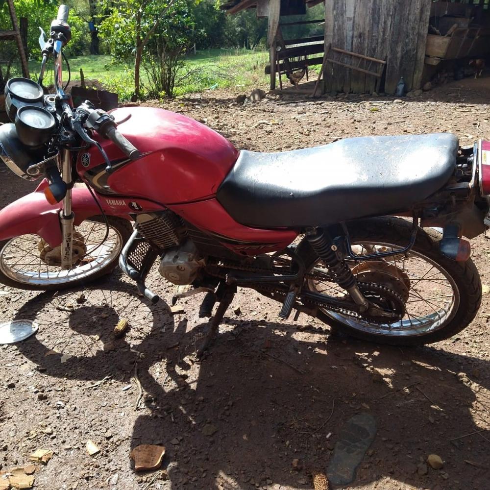 Após os procedimentos formais, a moto foi recolhida ao CRD de Tenente Portela (Foto: Divulgação/Polícia Civil)