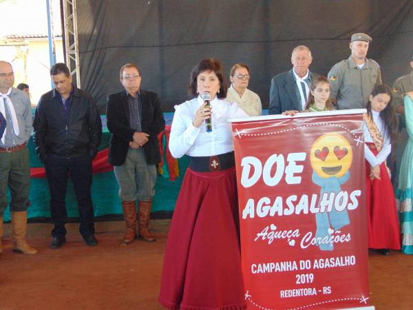 Lançamento da Campanha do Agasalho 2019 ocorreu nesta sexta-feira (17) (Foto: Divulgação/ASCOM Redentora)