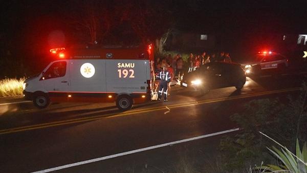 Acidente de trânsito aconteceu na noite desta sexta-feira (07), na localidade de Santa Lúcia (Foto: Josias Marques/Portal In Foco RS)