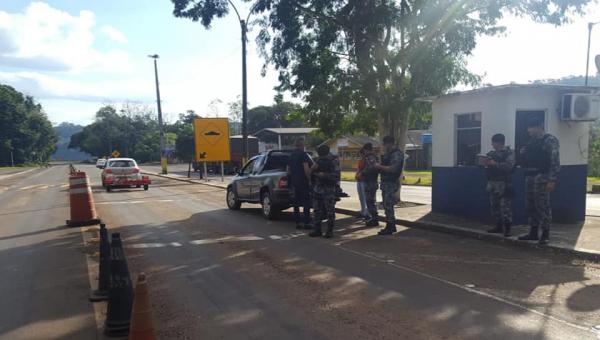 Ação foi realizada na tarde desta sexta-feira (07), em Iraí, na fronteira com o estado de Santa Catarina (Foto: Divulgação/Brigada Militar)
