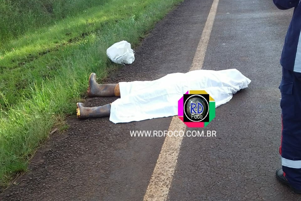 O fato aconteceu em frente a granja da BRF, antiga Sadia. (Foto: RD Foco)