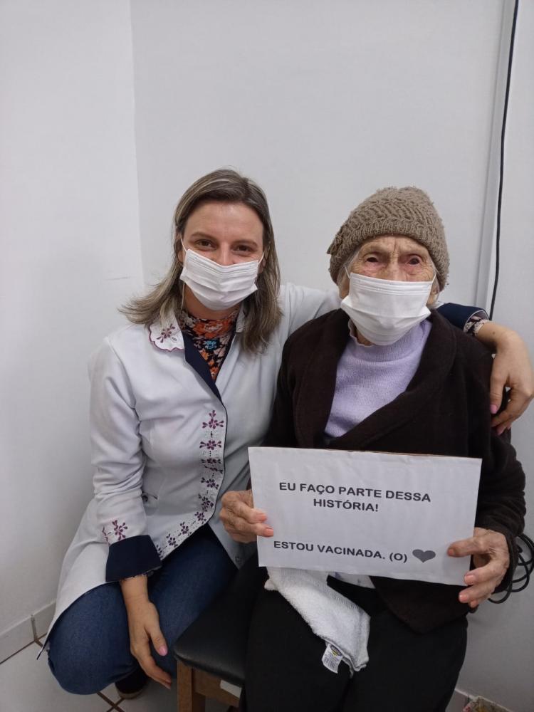 Em Vista Gaúcha foram vacinados os idosos com mais de 70 anos (Foto: Divulgação)