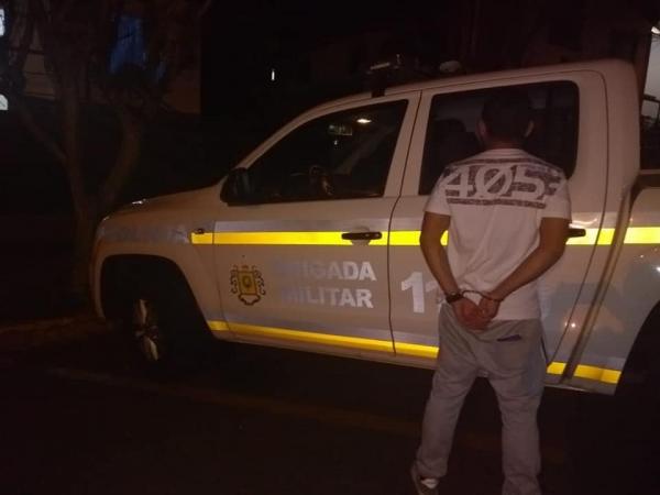 Diante dos fatos, homem foi encaminhado a Delegacia de Polícia de Tenente Portela (Foto: Divulgação/Brigada Militar)