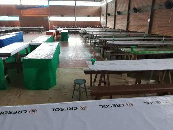 Local já está preparado para a festa que ocorre amanhã (Foto: Oeste Mania)