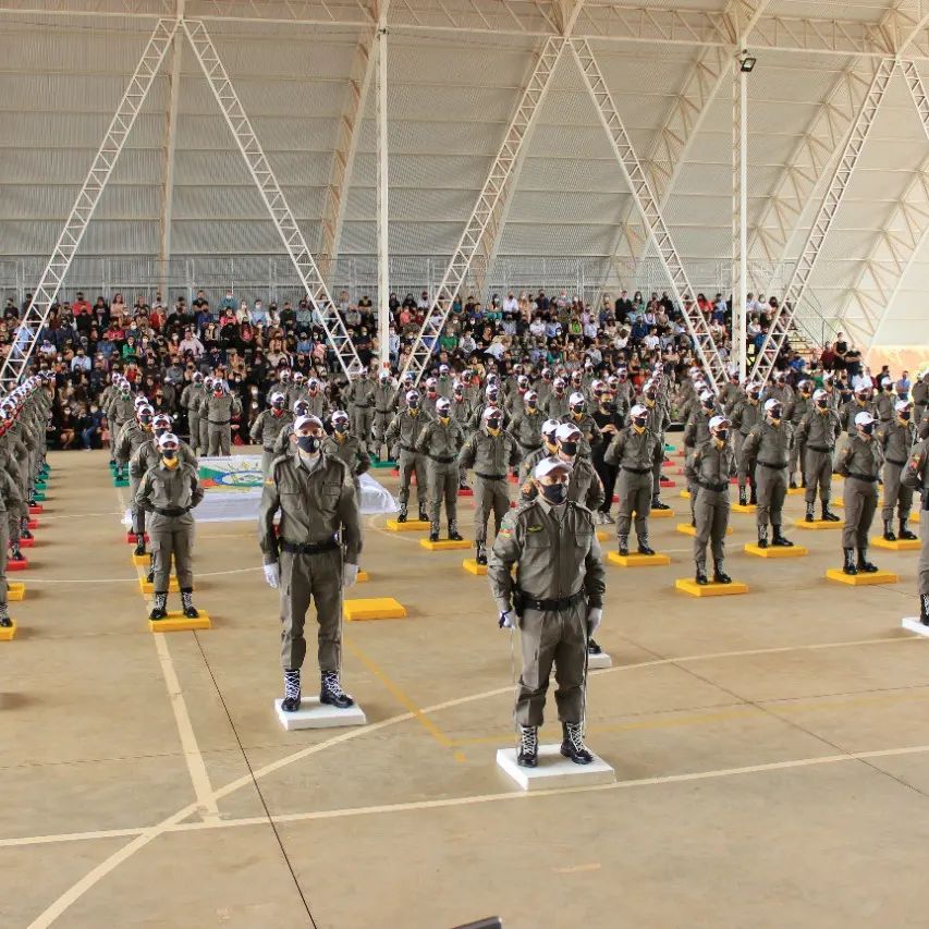 Formatura Alusiva aos 184 anos da Brigada Militar, formatura do Curso Básico de Formação Policial Militar 2021 e Homenagem ao Dia do Inativo da Corporação em Santa Rosa (Foto: Brigada Miltar)