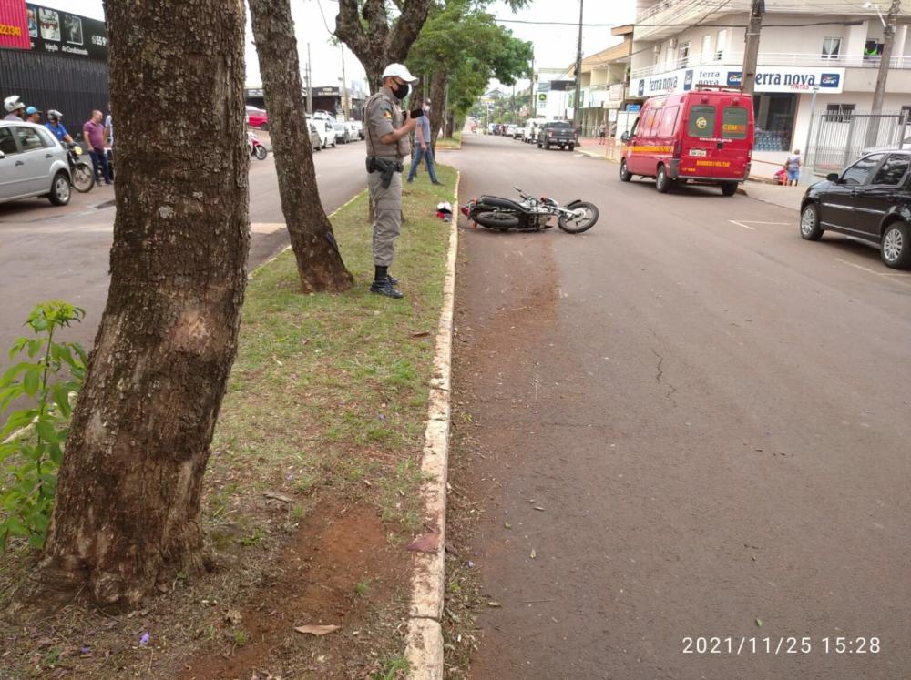 Fato ocorreu na Avenida Ijuí, na tarde da quinta-feira (25/11) (Foto: Reprodução | WhatsApp)