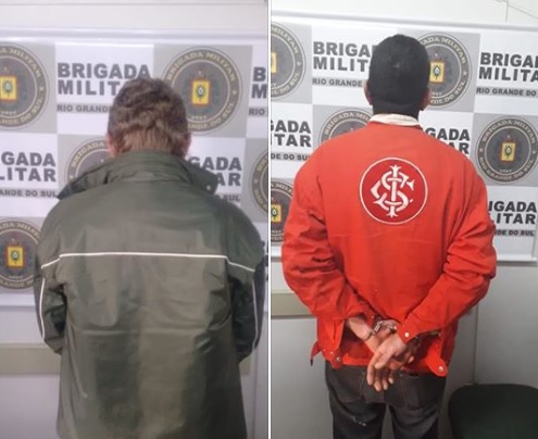Indivíduos, de 35 e 37 anos, foram recolhidos ao Presídio Estadual de Três Passos (Foto: Divulgação/Brigada Militar)