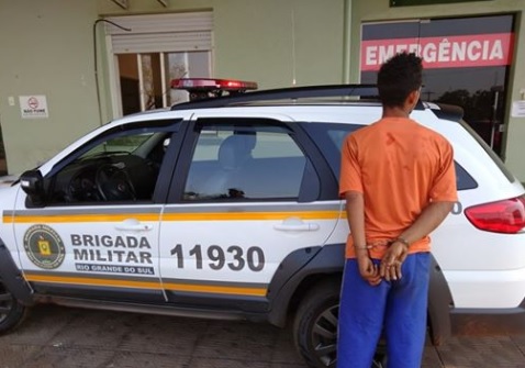 Homem acabou recolhido ao sistema prisional (Foto: Divulgação/Brigada Militar)