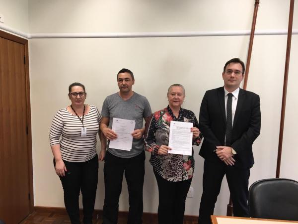 Repasse dos recursos financeiros para as duas entidades contempladas foi realizado na última quarta-feira (25) (Foto: Divulgação/Poder Judiciário)