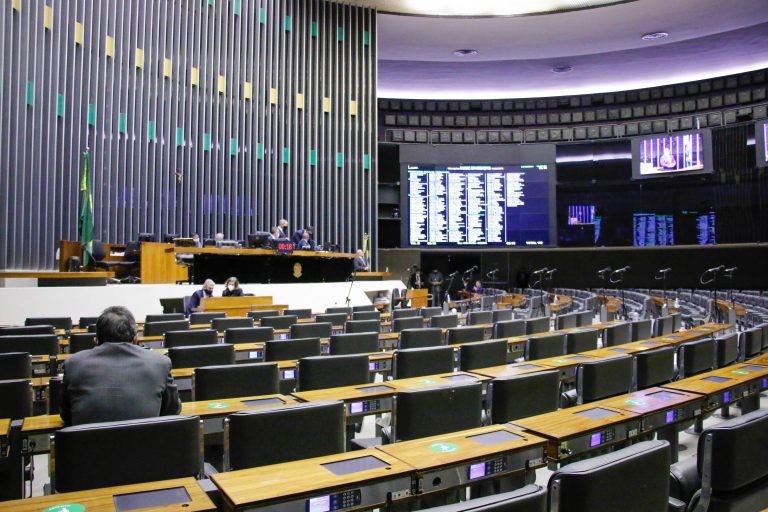Sessão virtual do Plenário da Câmara dos Deputados - (Foto: Marina Ramos/Câmara dos Deputados)