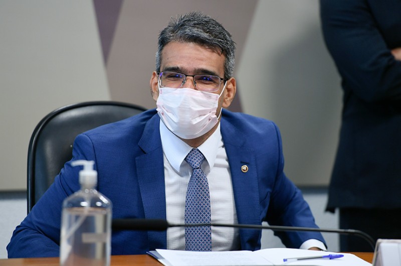 O promotor João Paulo Santos Schoucair em sabatina na CCJ nesta quarta - Edilson Rodrigues/Agência Senado