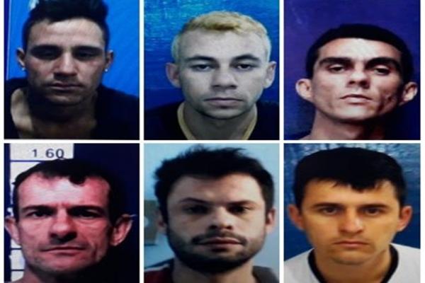 Fuga dos seis detentos ocorreu nesta quarta-feira (02) (Fotos/Montagem: Divulgação)