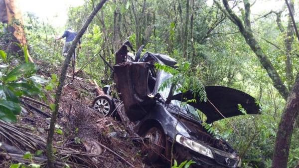 Motorista foi encaminhado ao Hospital com início de hipotermia, já a caroneira foi encontrada consciente - Foto: Panambi News