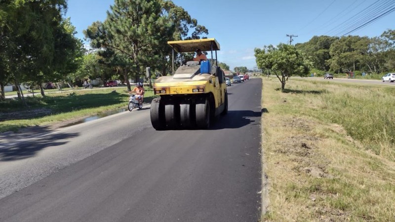 Serviços na rodovia recuperam condições do acesso à praia do Cassino - Foto: Divulgação Daer