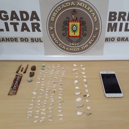 Droga apreendida em Portela (Foto: Divulgação)