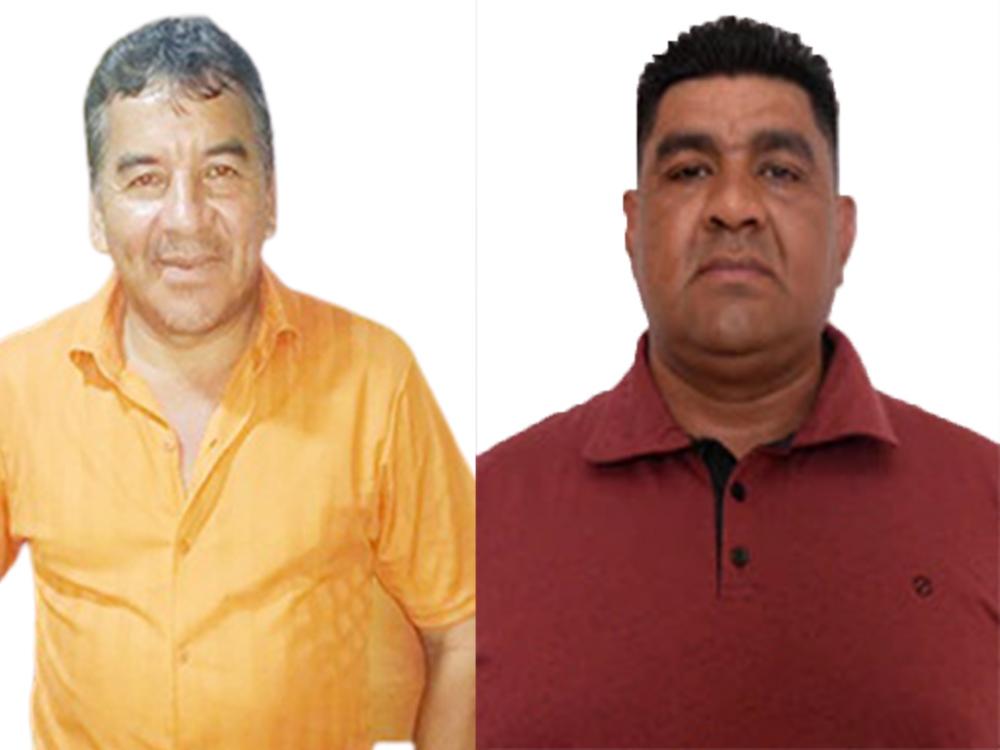 Carlinhos (Laranja) e Joel (Vermelho) se dizem cacique da Terra Indígena do Guarita (Foto: Montagem Jornal Província