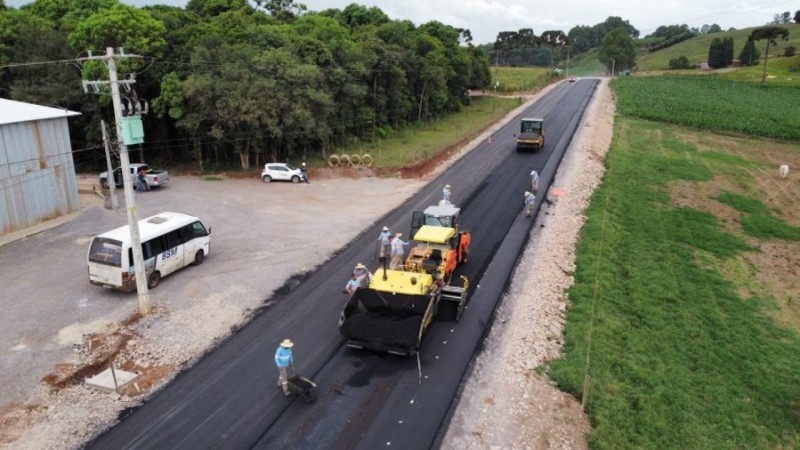 Segmento que liga Guabiju a Nova Araçá recebe investimento de R$ 22 milhões - Foto: Divulgação Daer