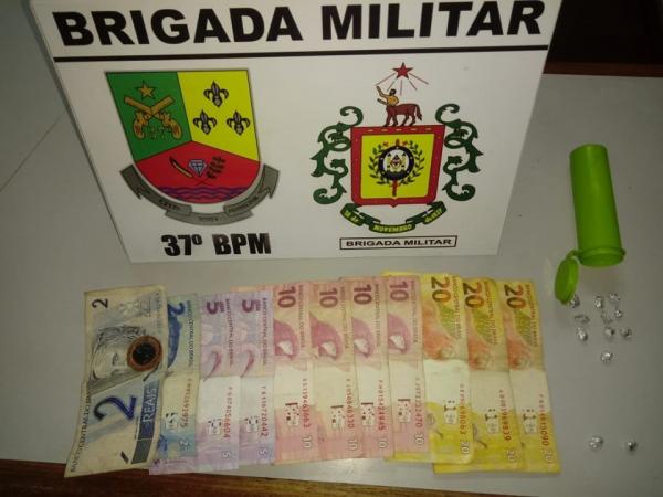 Registro da apreensão feito pela Brigada Militar 