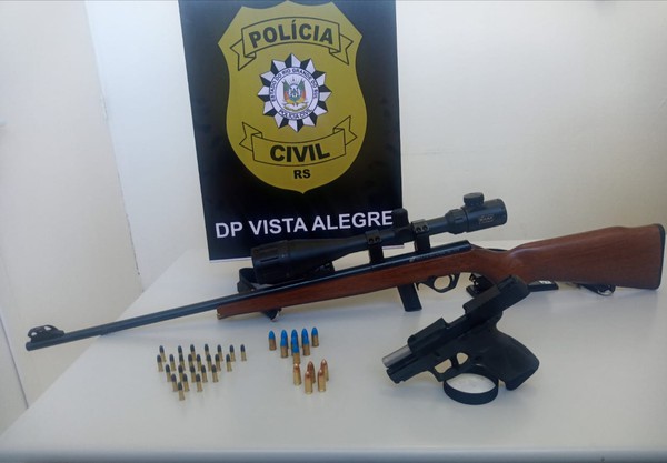 Armas apreendidas na ação (Foto: Divulgação/PC)