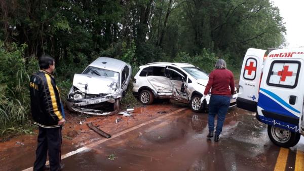 No veículo de Miraguaí além do motorista estava um caroneiro (Observador Regional/Divulgação)