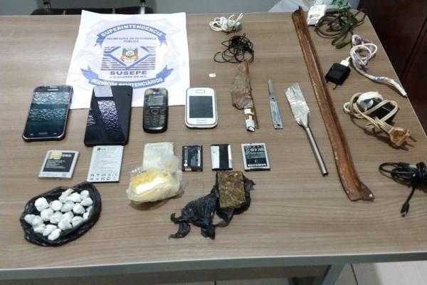 Materiais foram retirados da posse dos presidiários - Foto: Divulgação