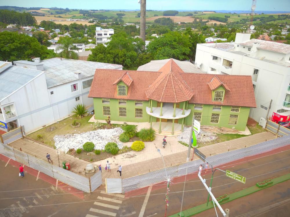 Centro Cultural de Tenente Portela está isolado para reforma (Foto: Assessoria de Comunicação de Tenente Portela)