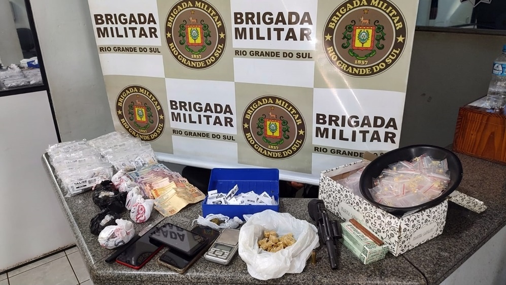 o homem estava foragido da justiça dez de dezembro do ano passado (Foto:Divulgação/Brigada militar)