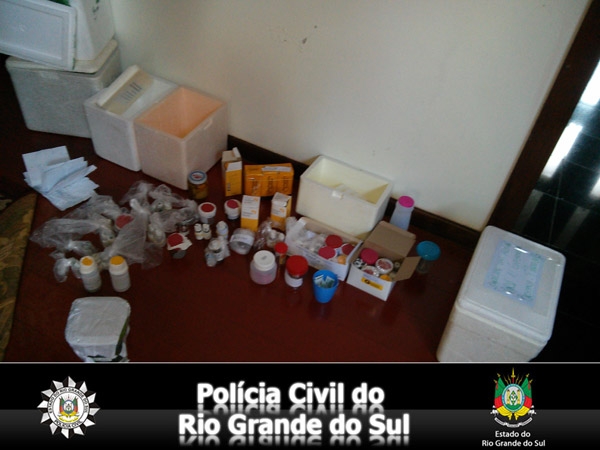 Os materiais foram extraviados e posteriormente encontrados na casa de uma servidora (Foto: Polícia Civil)