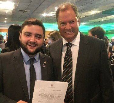 Gabriel Souza e Alceu Moreira pretendem representar a sigla na corrida pelo Palácio Piratini (Foto: Juliane Pimentel) 