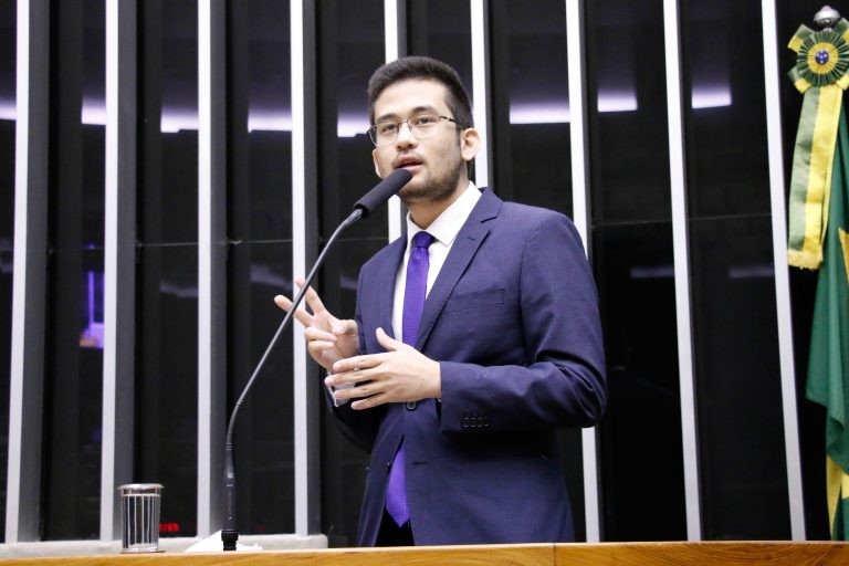 Kim Kataguiri agradeceu a comunidade judaica pelo diálogo - (Foto: Marina Ramos/Câmara dos Deputados)