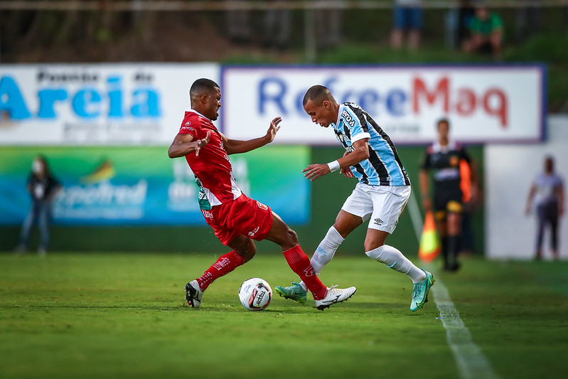 No primeiro jogo da história, o União Frederiquense derrotou o Grêmio por 3 a 1 (Foto: Lucas Uebel | Grêmio FBPA)