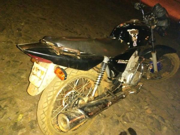 Moto foi localizada no setor de Três Soitas, na Terra Indígena do Guarita, no interior de Tenente Portela (Foto: Divulgação/Brigada Militar)