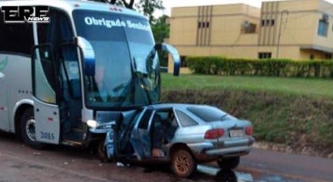 Colisão frontal ocorreu na madrugada deste domingo (01), no trecho entre Sarandi e Carazinho (Foto: Reprodução/Ere News)