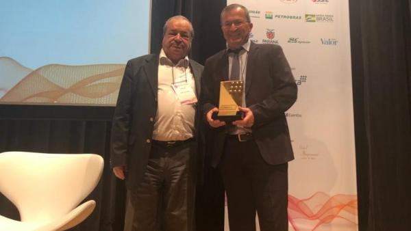Cerimônia de entrega do prêmio ocorreu no último dia 05 de dezembro, em evento realizado na cidade de São Paulo (Foto: Divulgação/Sicredi)