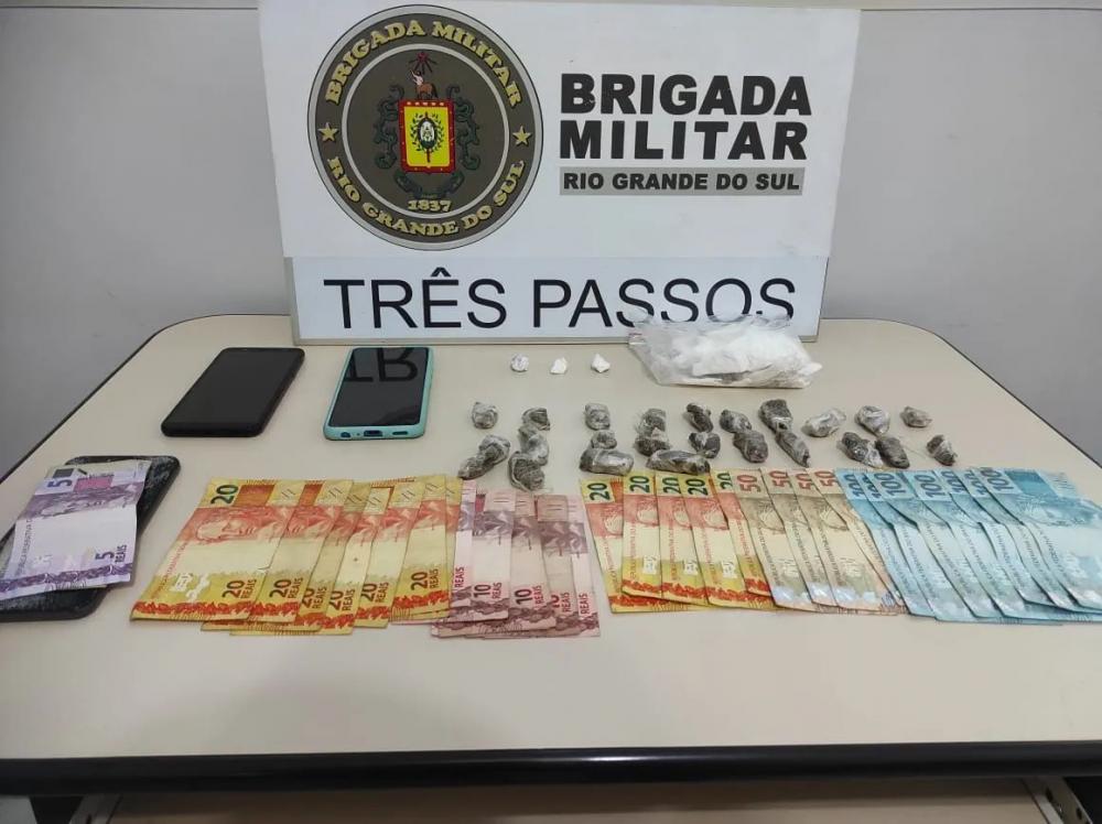 Ocorrência de tráfico de drogas foi registrada na noite do sábado (12/3) (Foto: Divulgação | BM)