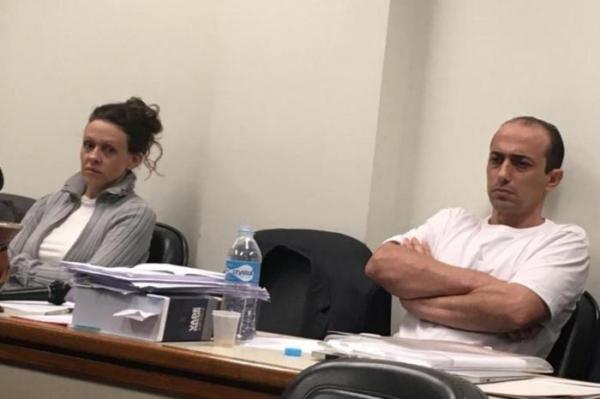 Graciele Ugulini e Leandro Boldrini durante o julgamento em março deste ano, no Fórum de Três Passos (Foto: Adriana Irion/Agência RBS)