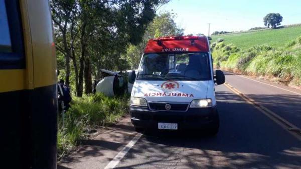 Acidente ocorreu nas proximidades da Gruta da Santa - Foto: Divulgação WhatsApp
