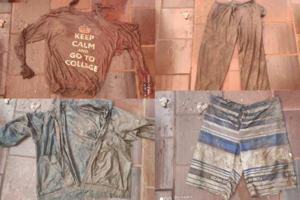 Roupas encontradas nas águas do Rio Guarita - Foto: Polícia Civil
