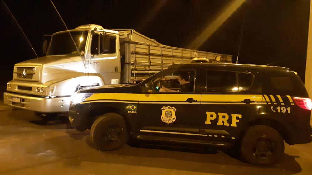Veículo tinha sido furtado de uma propriedade rural em Nova Bassano, no dia 20 de março (Foto: Divulgação | PRF)