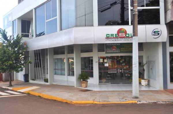 Unidade da Cresol em Tenente Portela (Foto: Diones Roberto Becker)