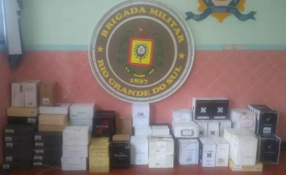 Carga de vinhos de origem estrangeira foi avaliada em cerca de R$ 93 mil (Foto: Divulgação | BM)